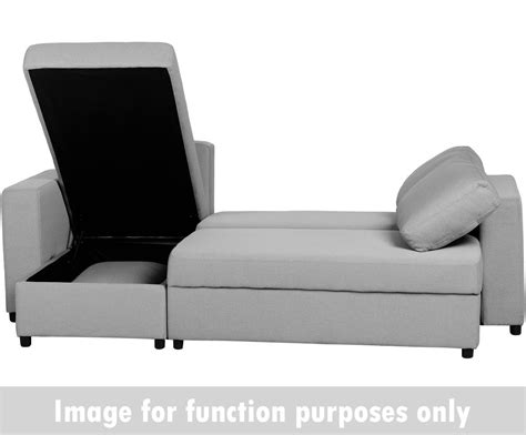 Dora Corner Sofa Bed In Dark Grey Fabric Awesome Home