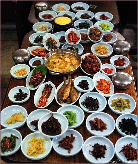 An Abundance Of Korean Table Dhote Korean Food Asian Recipes Food
