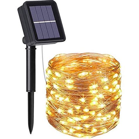 Flintronic Solar String Lights Outdoor Garden Lights 100 Led 8 Modes