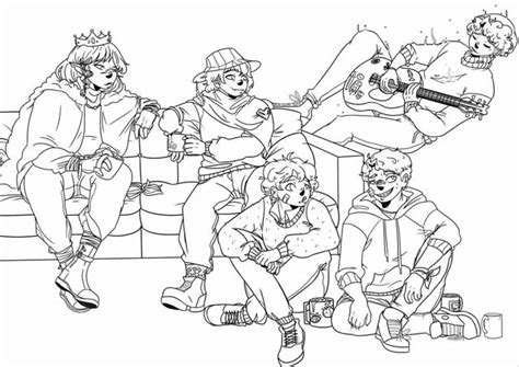 Ranboo Dsmp Coloring Page