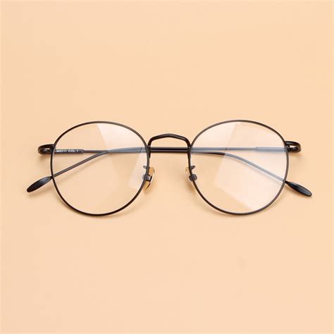 Vintage Unisex Women Retro Round Metal Frame Clear Lens Glasses Frames Optical Spectacles Full