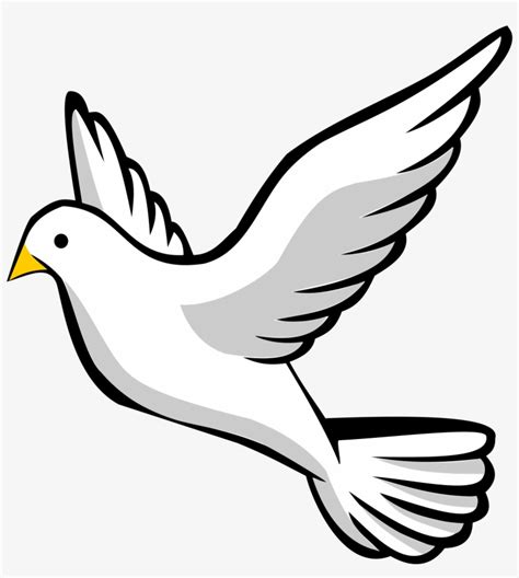 Clip Art Flying Bird Transparent Background Dove Clipart Free