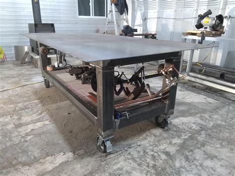 Welding Table Built A Custom Welding Table Now The Real Work Can Begin R Welding