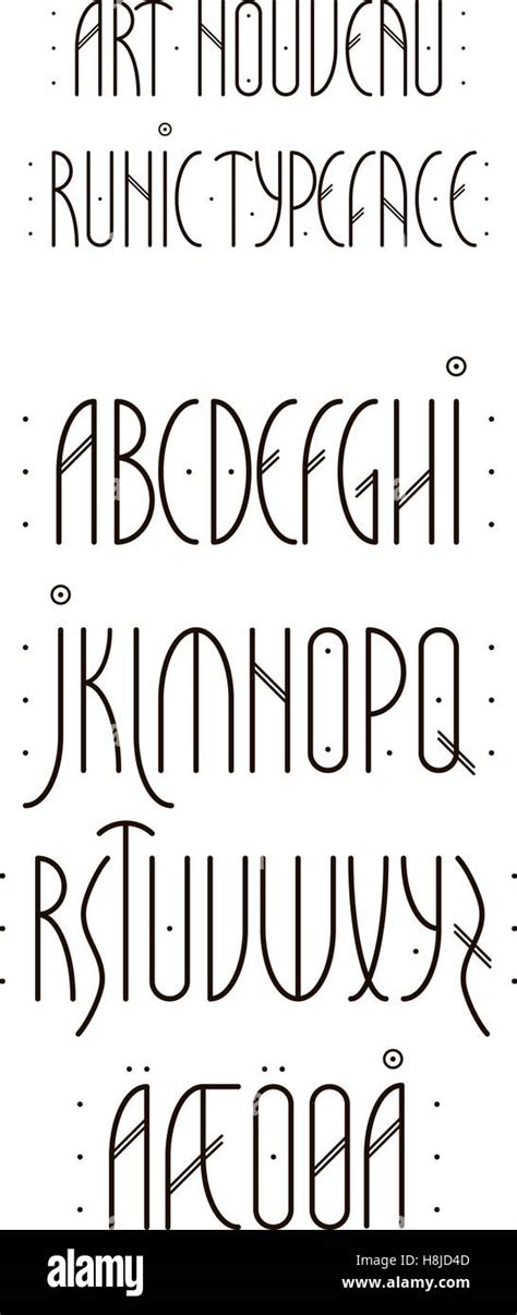 Art Nouveau Font