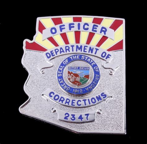 Department Of Corrections Officer Arizona Badge Th