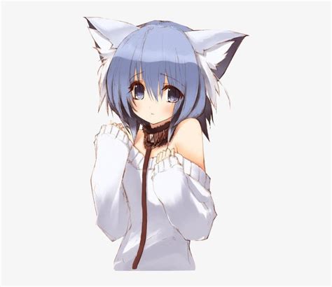 Neko Girl Png Library Anime Cat Girls With Blue Hair Transparent Png
