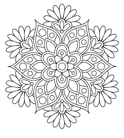 Get This Flowers Mandala Coloring Pages for Adults ycv41
