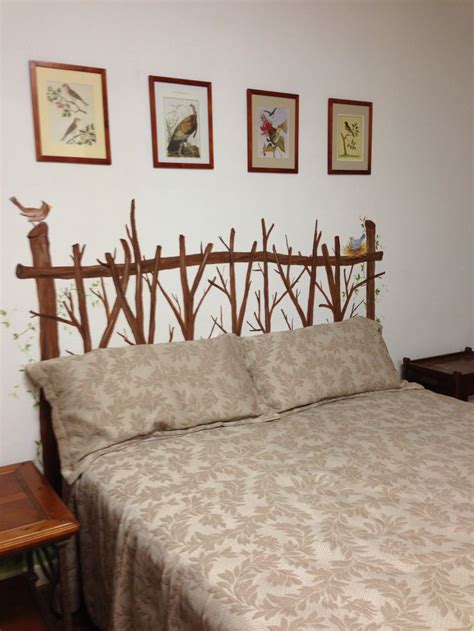 Twig Headboard Painted On The Wall Favorite Places