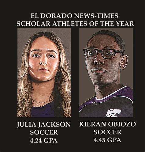 Jackson Obiozo Named Scholar Athletes Of The Year El Dorado News