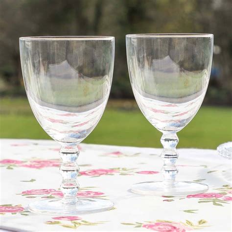 Four Luxury Beaded Wine Glasses By Dibor