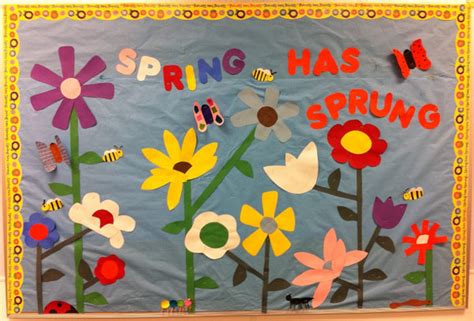 Spring Has Sprung Seasonal Bulletin Board Decoration Supplyme