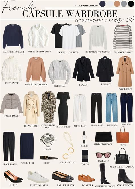 A Timeless French Capsule Wardrobe For Women Over 50 Capsule Wardrobe