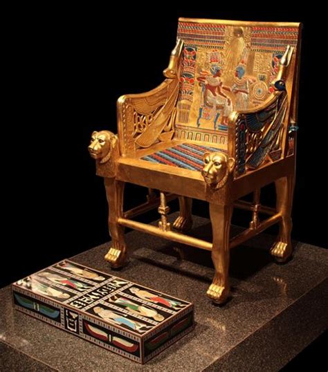 King Tut Exhibit Golden Throne