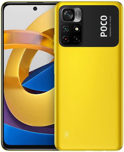 xiaomi poco m4 pro 5g dual sim 4gb ram 64gb yellow telefonas mobilieji telefonai online