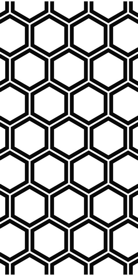 Repeat And Black White Hexagon Pattern Background Vector