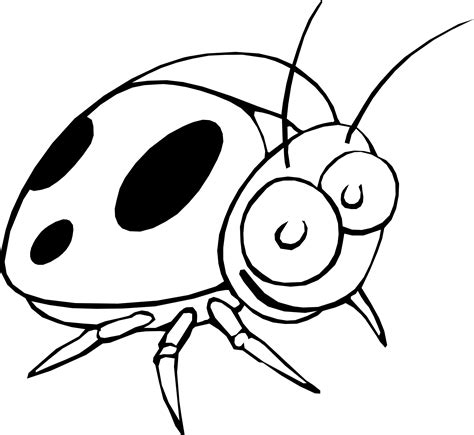 Ladybird Line Drawings Clipart Best
