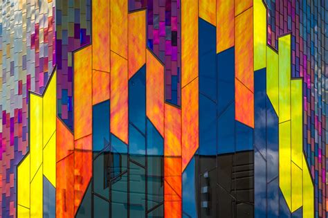 Multicolored Building Facade Photography Colorful Glass