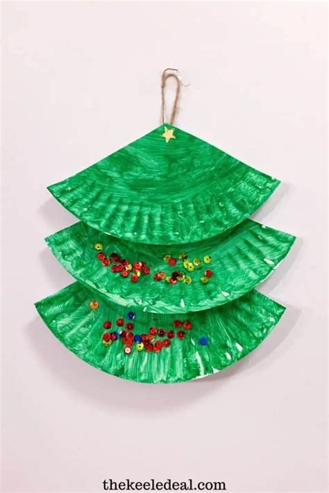 Paper Plate Christmas Tree Kids Craft The Keele Deal