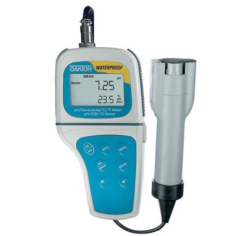 Oakton Waterproof Ph Con 10 Meter With Ph Conductivity Probe From Cole Parmer