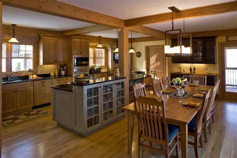 Photos of dining tables, chairs, dining room decor, lighting and storage ideas. Open Concept Kitchen-Living Room Design Ideas - The WoW Style