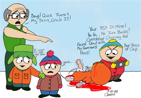Post Charrio Eric Cartman Kenny McCormick Kyle Broflovski Mr Garrison South Park Stan
