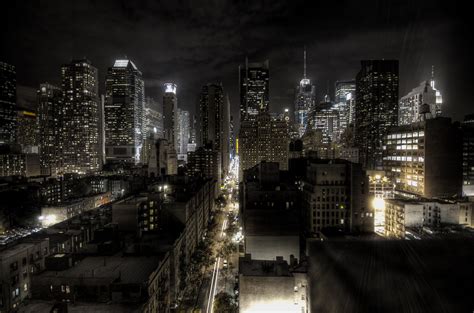 File New York City At Night Hdr Wikimedia Commons