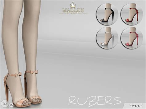 Sims 4 Ccs The Best Madlen Rubers Shoes By Mj95
