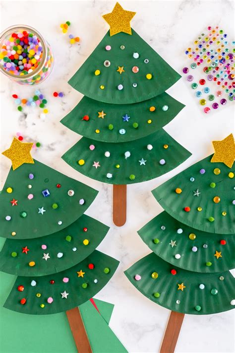 Paper Plate Christmas Tree Made To Be A Momma