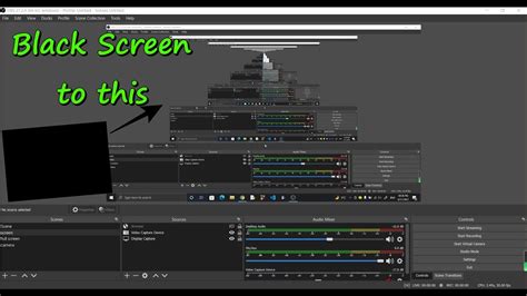 How To Fix Obs Display Black Screen Capture Method Fix Youtube