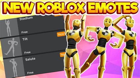 Update New Roblox Emotes Links In Description Youtube