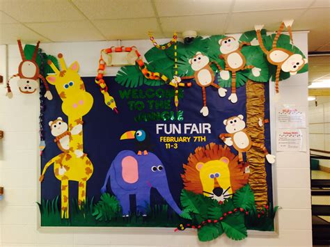 Jungle Fun Fair Bulletin Board Door Decorations Classroom Jungle