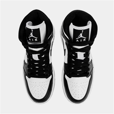 Jordan Air Jordan 1 Retro Mid Panda Womens Lifestyle Shoes Black White Dv0991 101 Shoe Palace