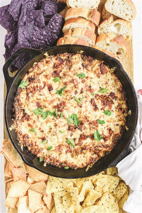 Baked Caramelized Onion And Bacon Dip Home Sweet Farm Home