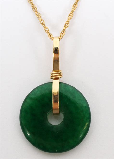 Sold Price Chinese Jade And 14kt Yellow Gold Necklace January 5 0117 630 Pm Est