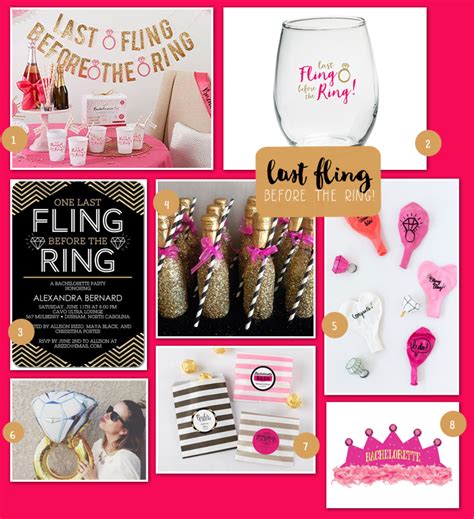 A Last Fling Before The Ring Bachelorette Party My Wedding Favors Blog