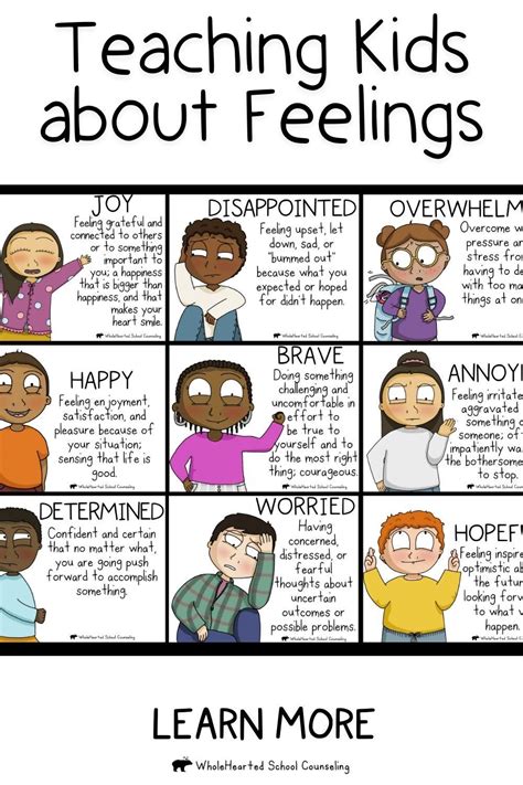 The Feelings Handbook For Kids Includes Posters And Emotions Chart