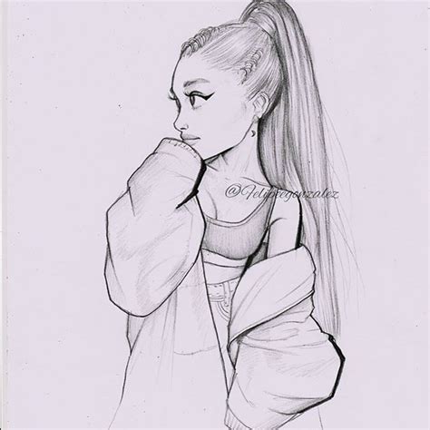 Ariana Grande Cartoon Desenhos Animados Arte No Papel Online Girl