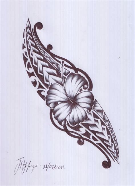 Samoan Flower Drawing At Explore Collection Of