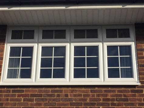 5 Georgian Double Glazing Windows White Upvc Equal Sight Lines