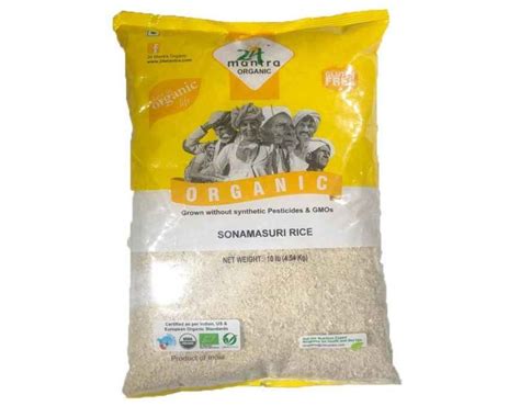 Buy Organic Sona Masoori Rice 24 Mantra 10 Lbs Indiaco Quicklly