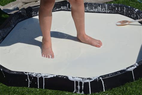 Giant Oobleck Tray Walking On Oobleck