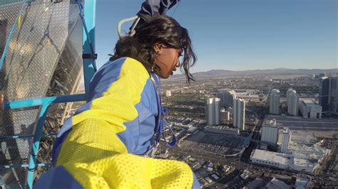 My Vegas Stratosphere Sky Jump Experience Brave Youtube