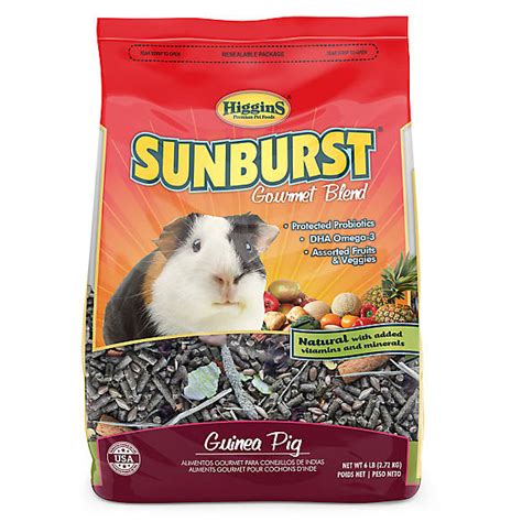 High in fiber for daily digestive health. Higgins Sunburst Gourmet Guinea Pig Food | small pet Food ...