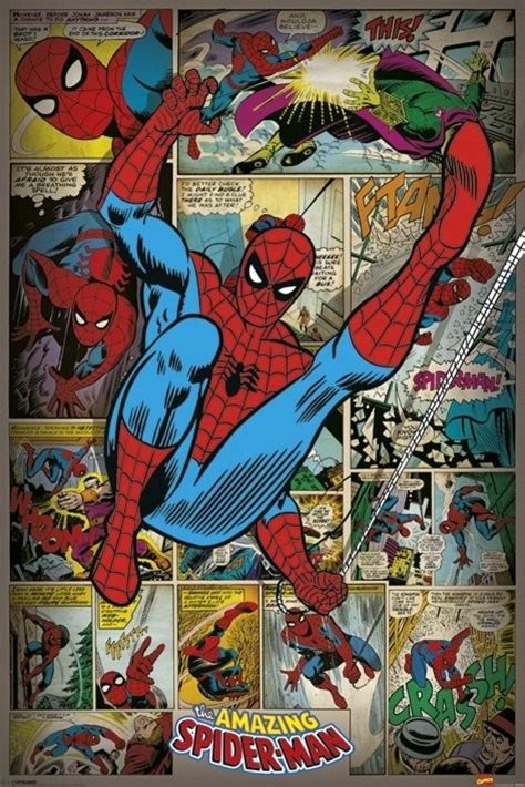 Marvel Comics Spider Man Retro Paper Print Animation And Cartoons