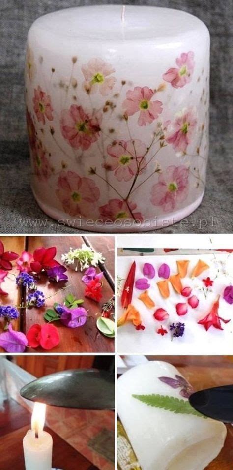 Easy To Make Decorated Candles Just Use A Hot Spoon Too Melt The