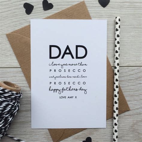 Personalised I Love You More Than Fathers Day Card By Coupole Carnaby