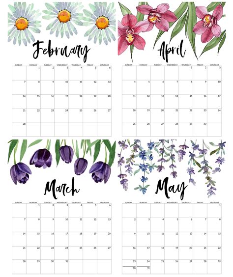 There are variety of styles such as landscape, portrait, weeks start on monday or sunday. 2021 February March Calendar Printable | Free Printable ...