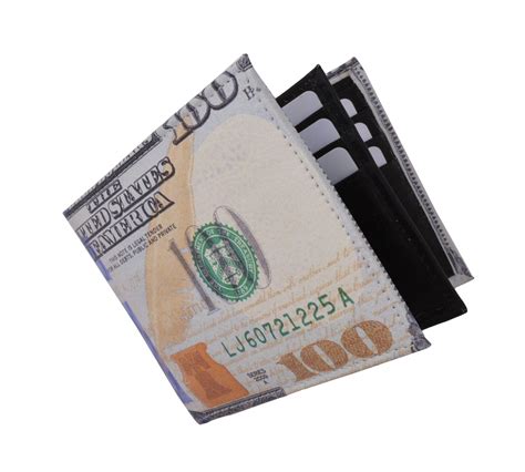 100 Dollar Bill Mens Genuine Leather Bifold Multi Card Id Center Fla