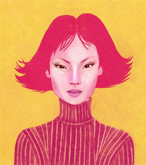 Digital portrait of O-Ren Ishii from Kill Bill by Francesca Pusceddu on