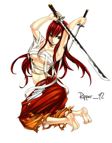 Erza Scarlet Render By Ripper On Deviantart Fairy Tail Anime